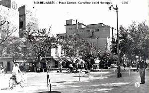 Sidi-Bel-Abbes - Carrefour des 4 Horloges - Place Carnot - 1950